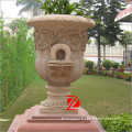 decorative garden marble flower pot